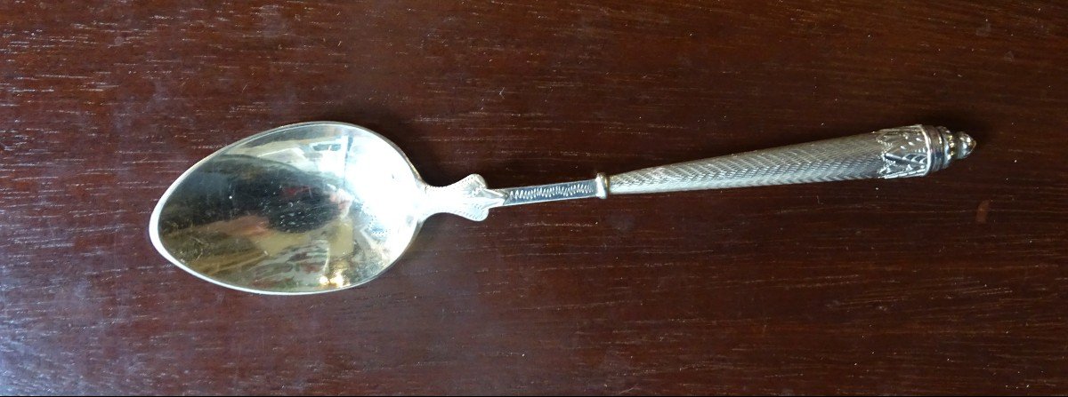 12 Small Silver Teaspoons 1st Half Of The 20th-photo-4