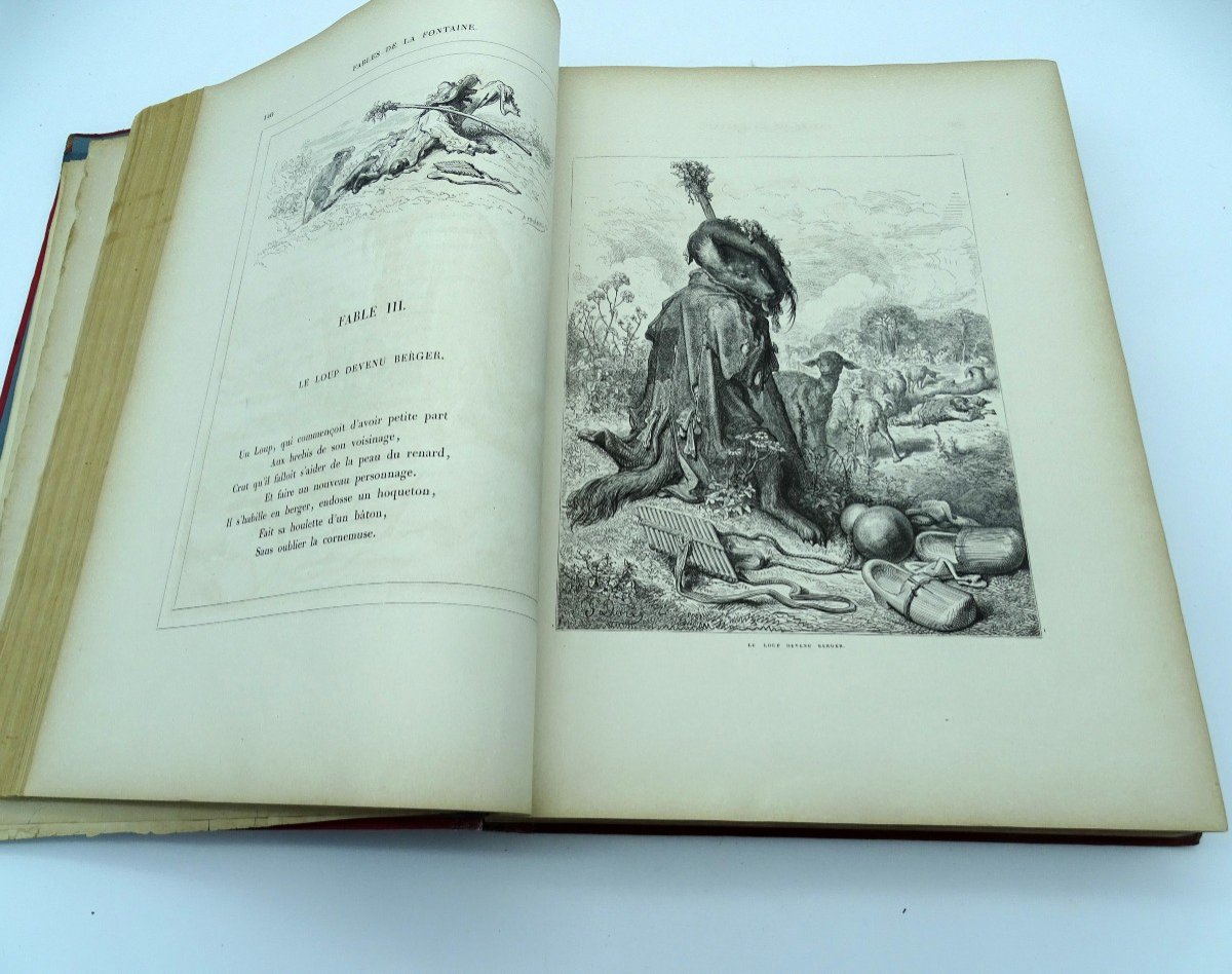 Les Fables De La Fontaine Avec Les Dessins De Gustave Doré 1868-photo-3