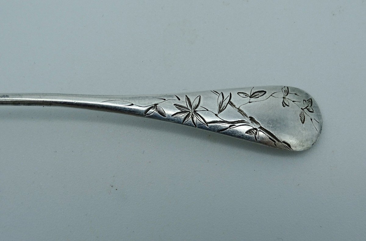 6 Small Teaspoons In Silver 19th-photo-3