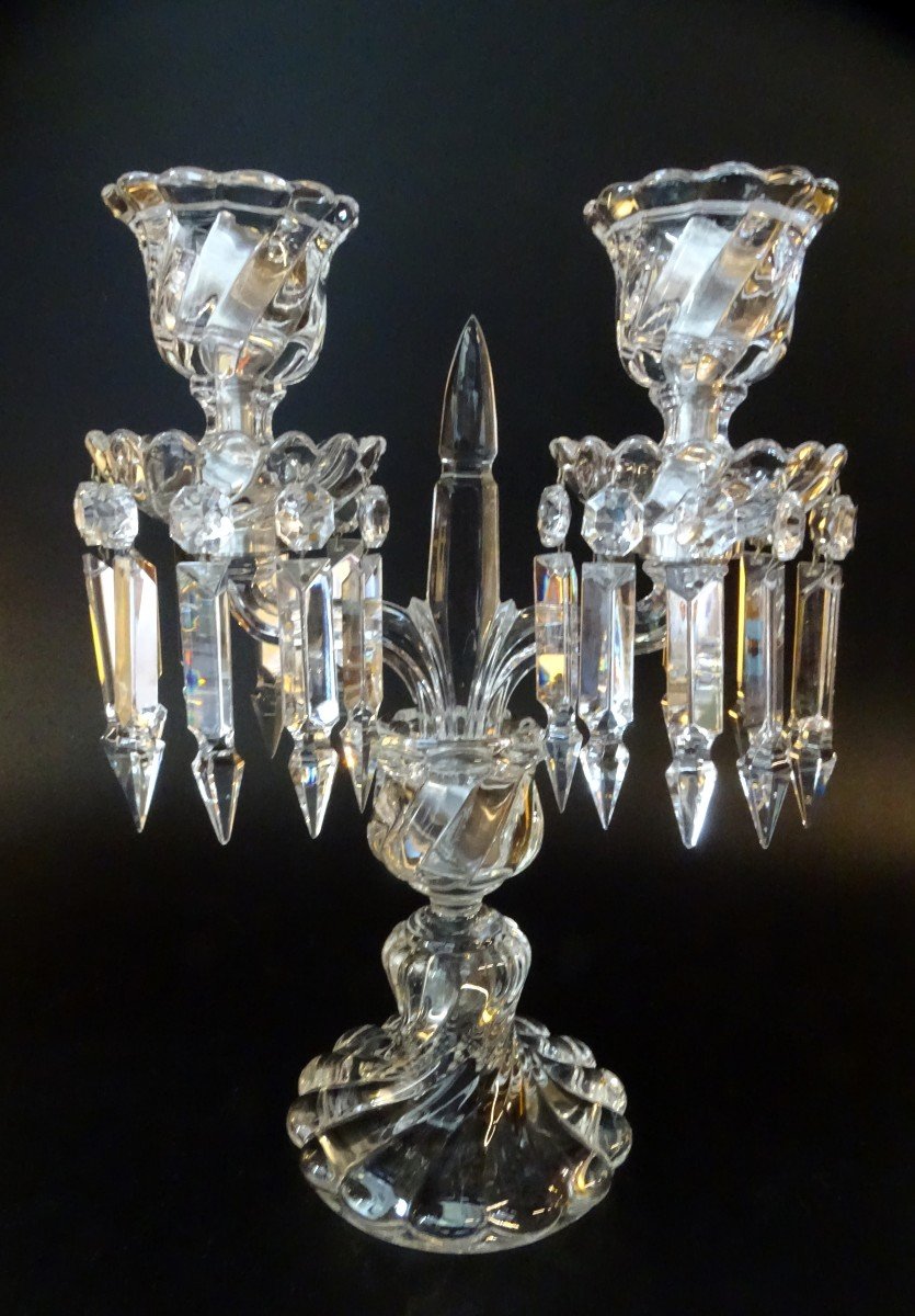 Baccarat Crystal Candelabra / Girandole 20th