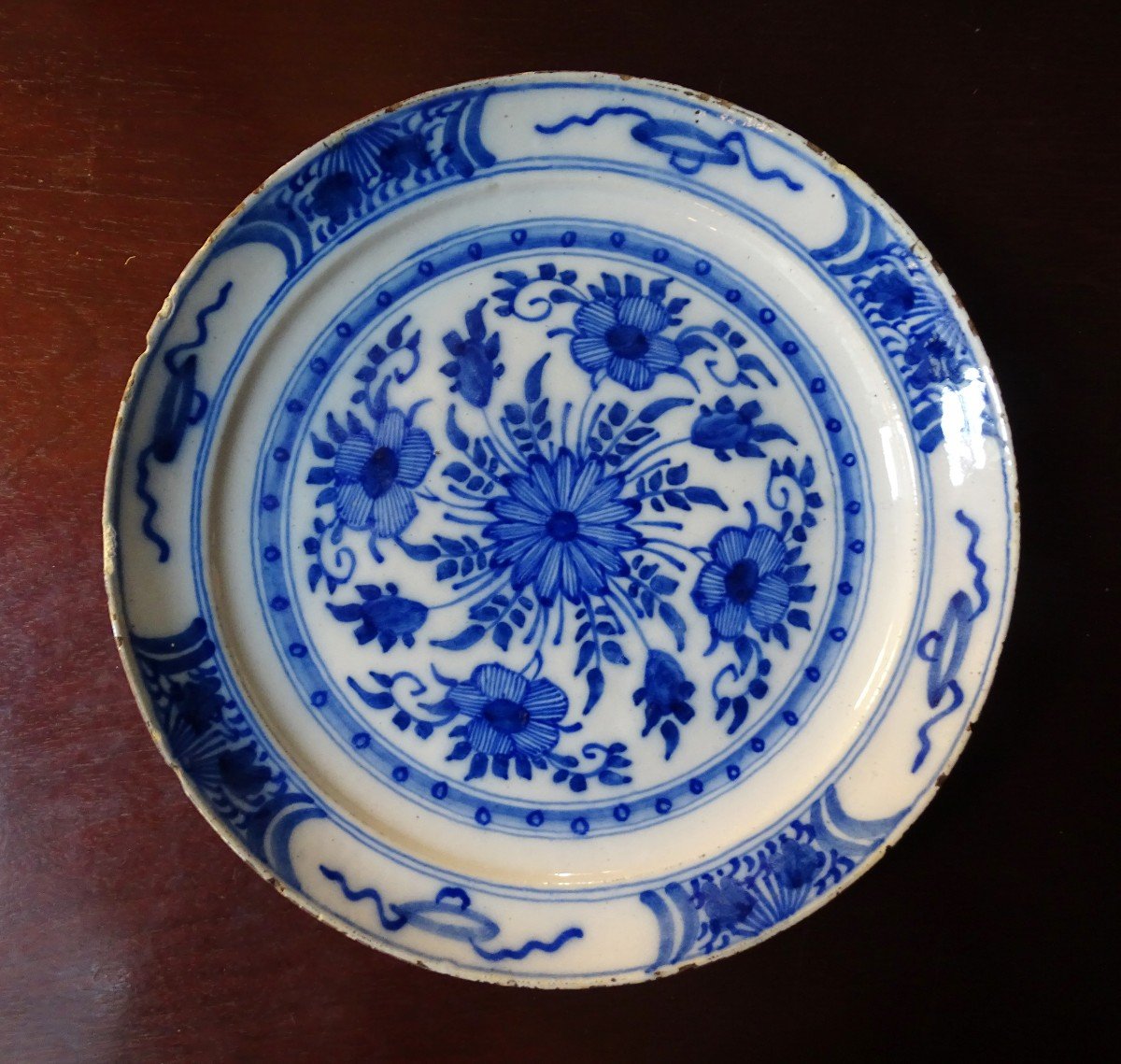 Ensemble de 2 Assiettes Chine Et Delft 18ème-photo-4