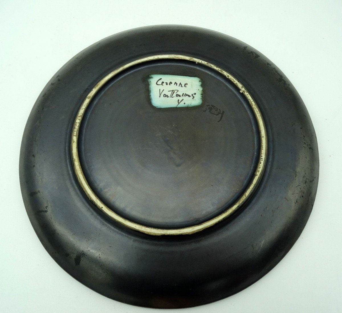 Cerenne Vallauris Plate By Yves Neveu 20th-photo-2