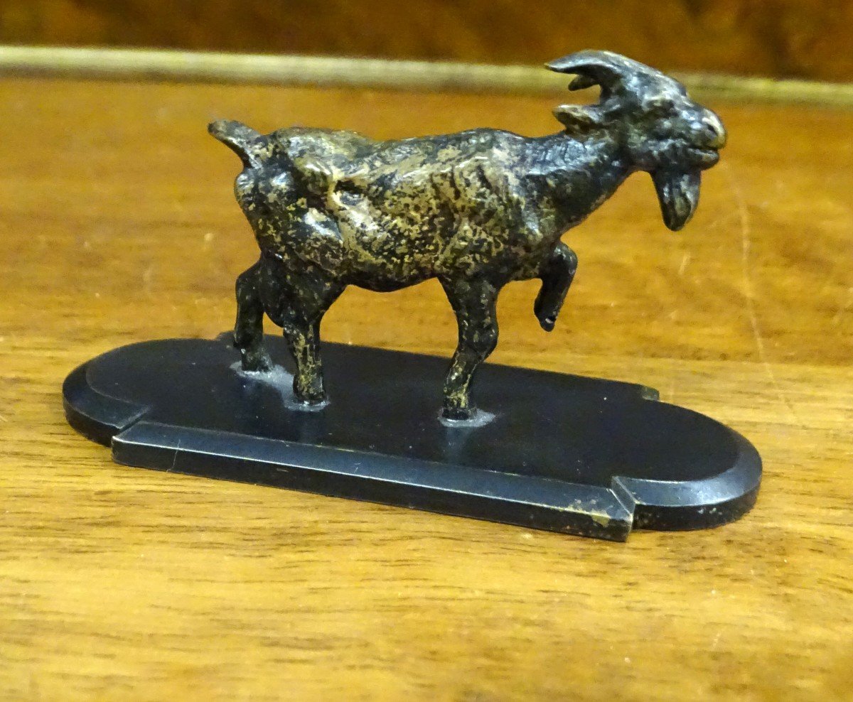 Small Bronze Goat 19th