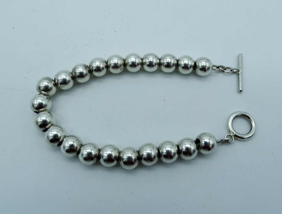 Silver Beaded Bracelet 20th