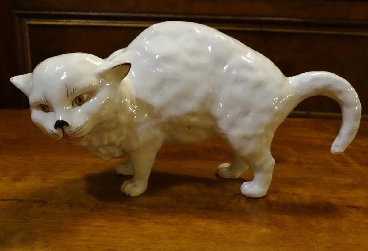 German Porcelain Cat 1900