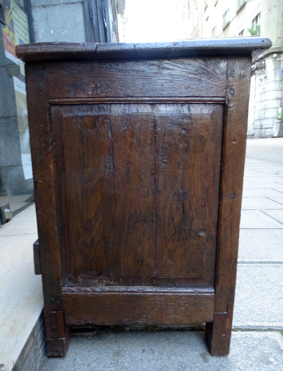 Small Oak Chest Late 19th -photo-2