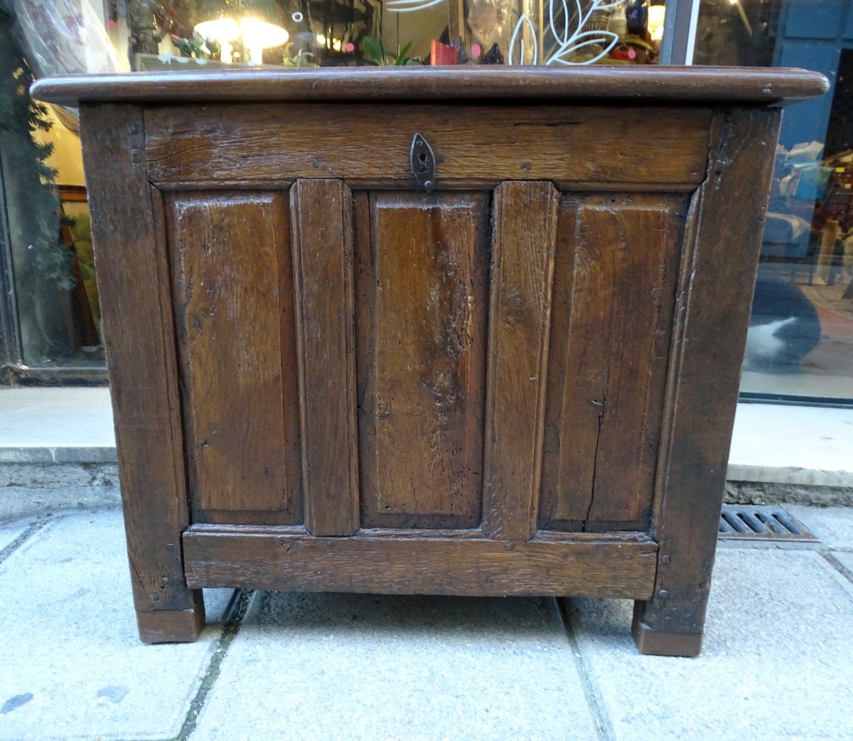 Small Oak Chest Late 19th 