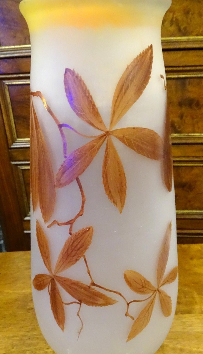 Attributed To Legras Large Vase Art Nouveau-photo-1