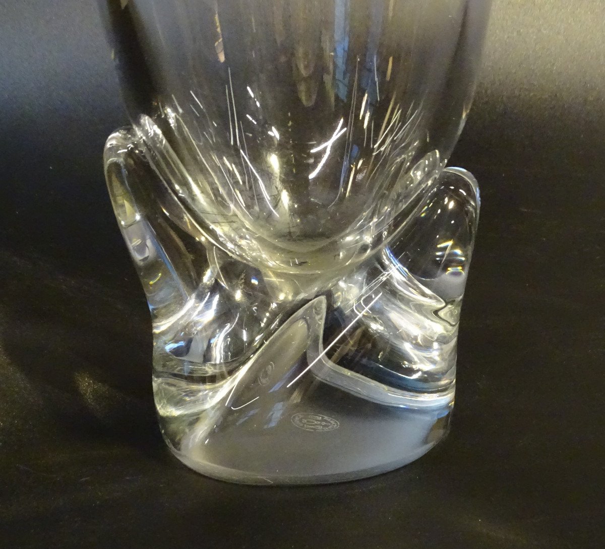 Baccarat Large Crystal Vase 60s-photo-4