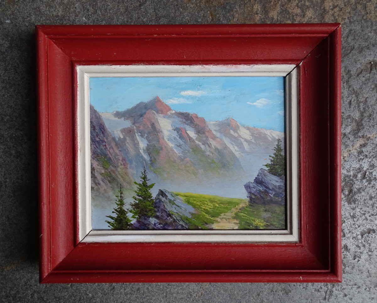 Astrid Walford Alpine Mountain Landscape 20th