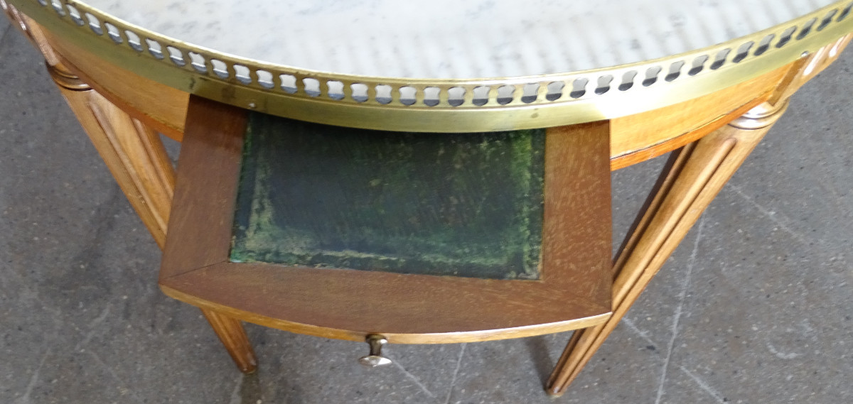 Late 19th Mahogany Bouillotte Table-photo-1