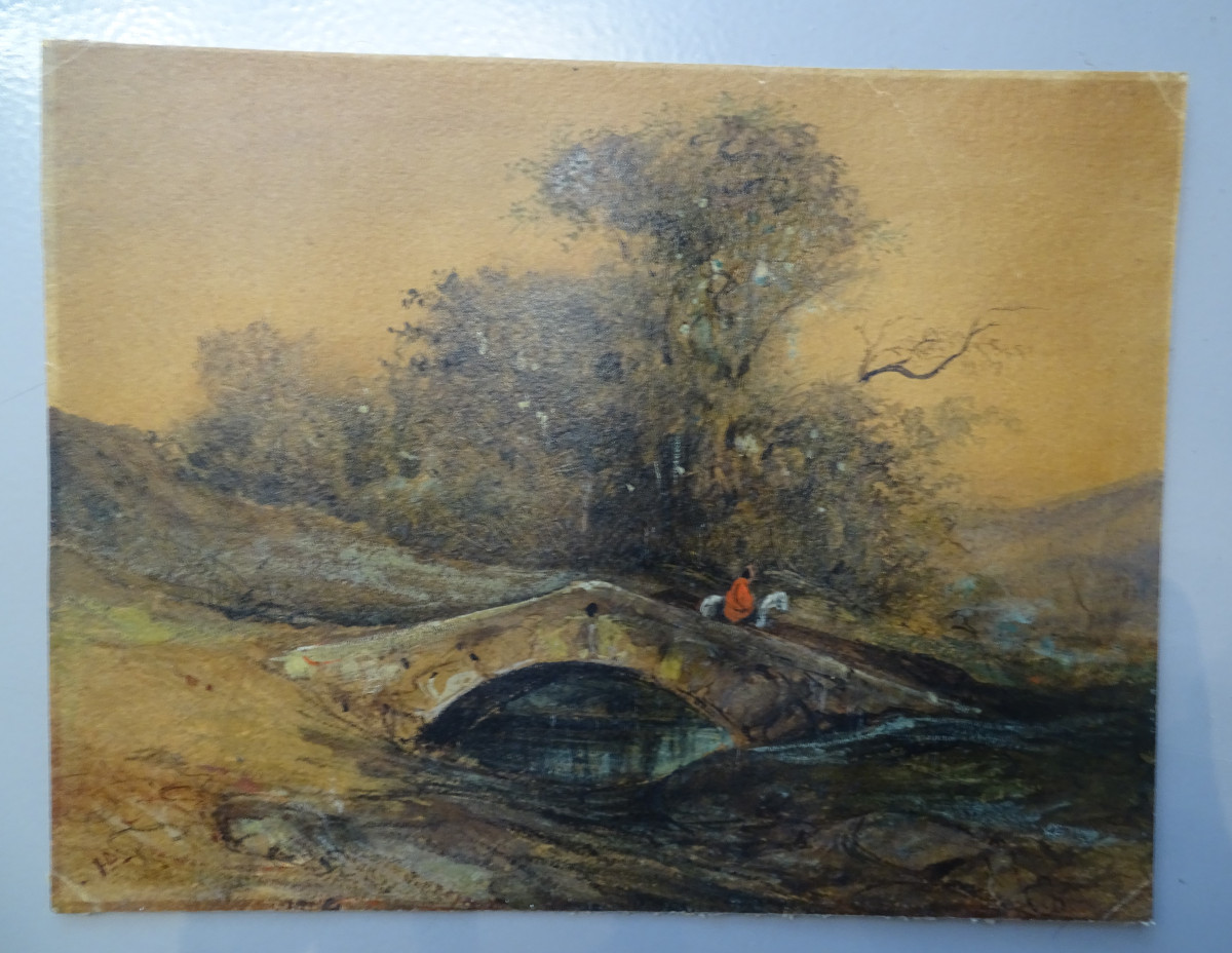 Louis-Hector Allemand  Paysage  Aquarelle Et Gouache  19ème