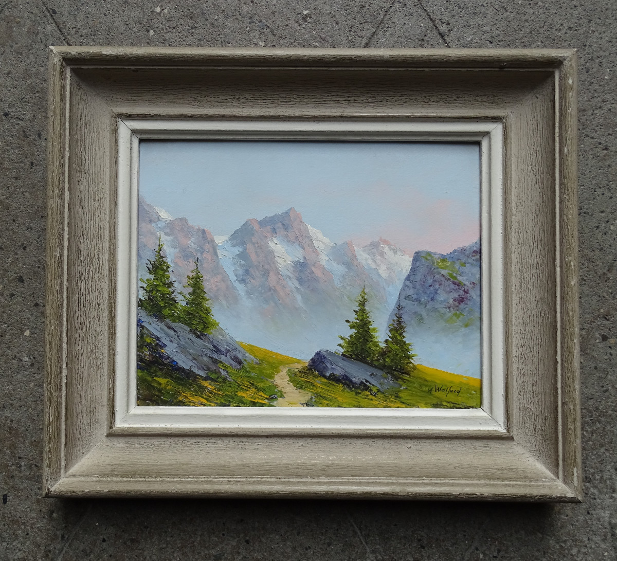 Astrid Walford Huile Paysage Alpin Montagne