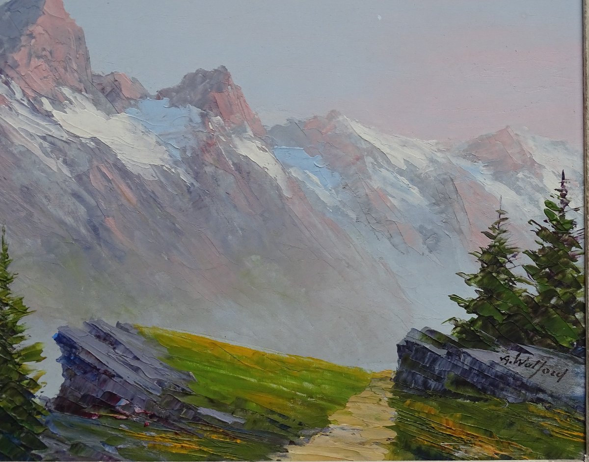 Astrid Walford Oil Alpine Landscape Mountain-photo-3