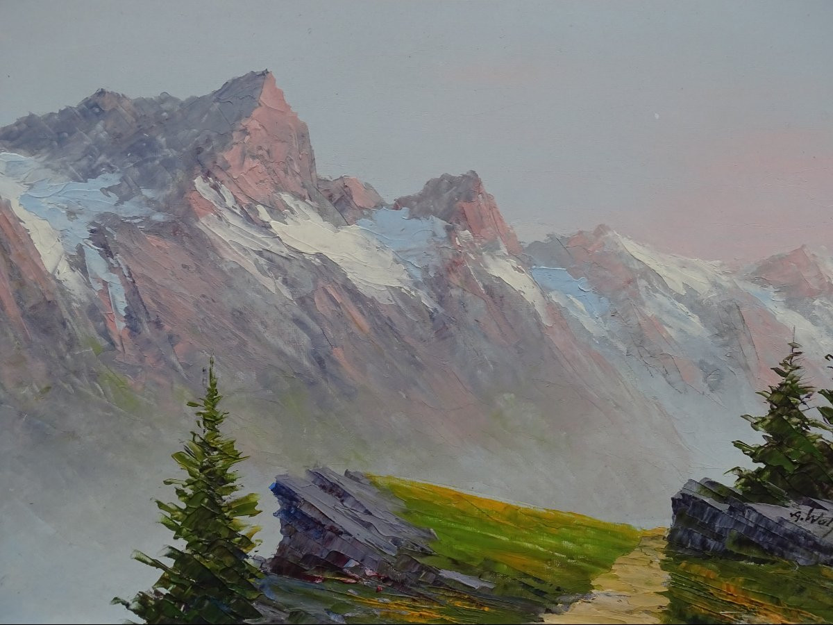 Astrid Walford Oil Alpine Landscape Mountain-photo-4