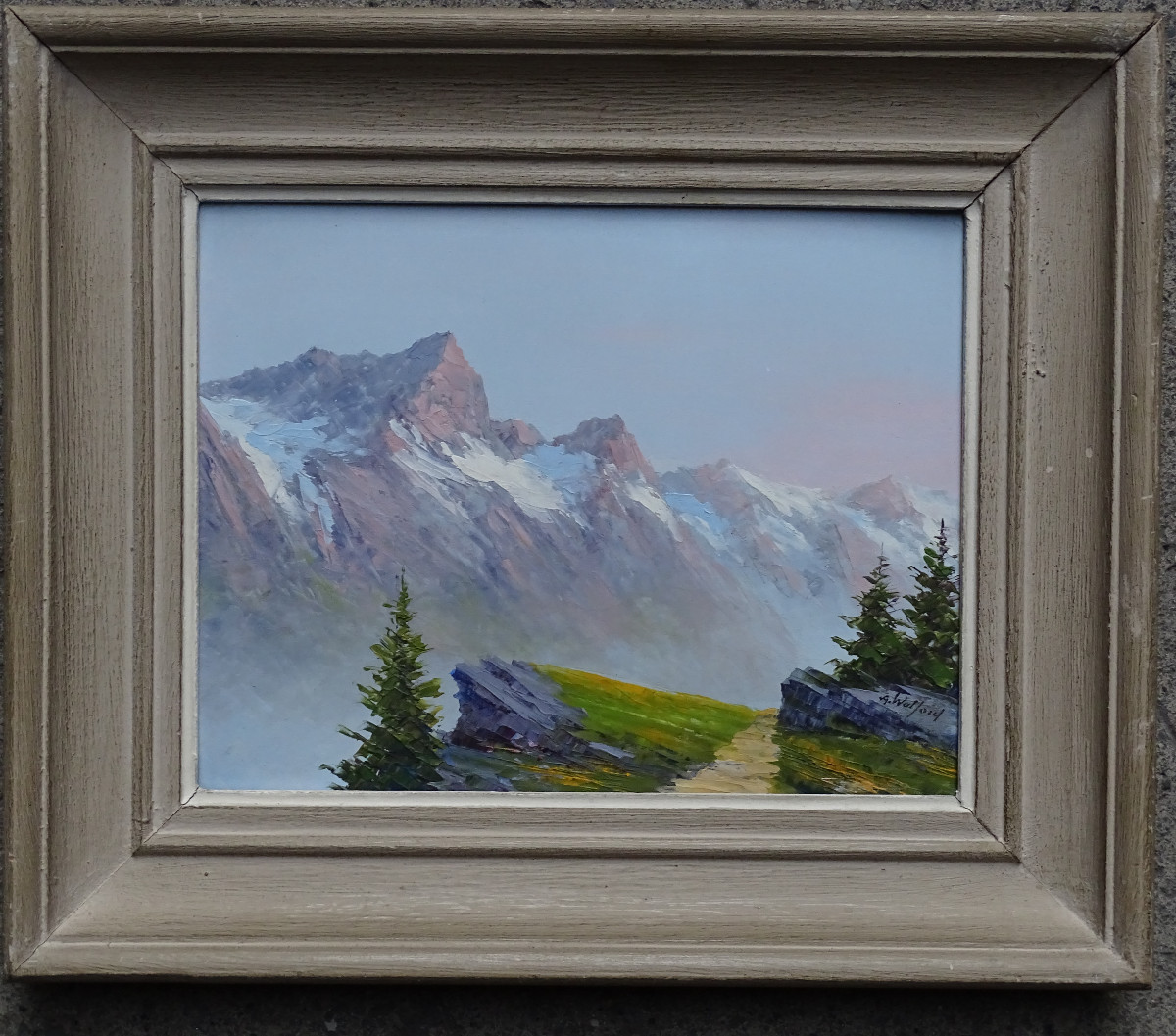 Astrid Walford Huile Paysage Alpin Montagne