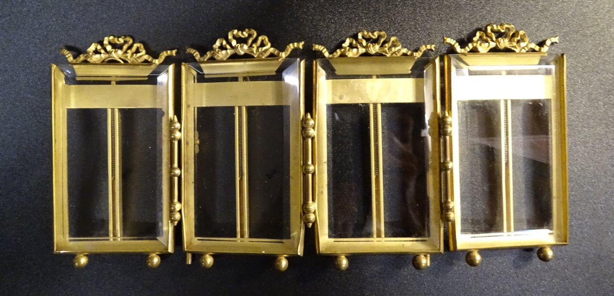 4 Photo Holder In Brass 1900-photo-2