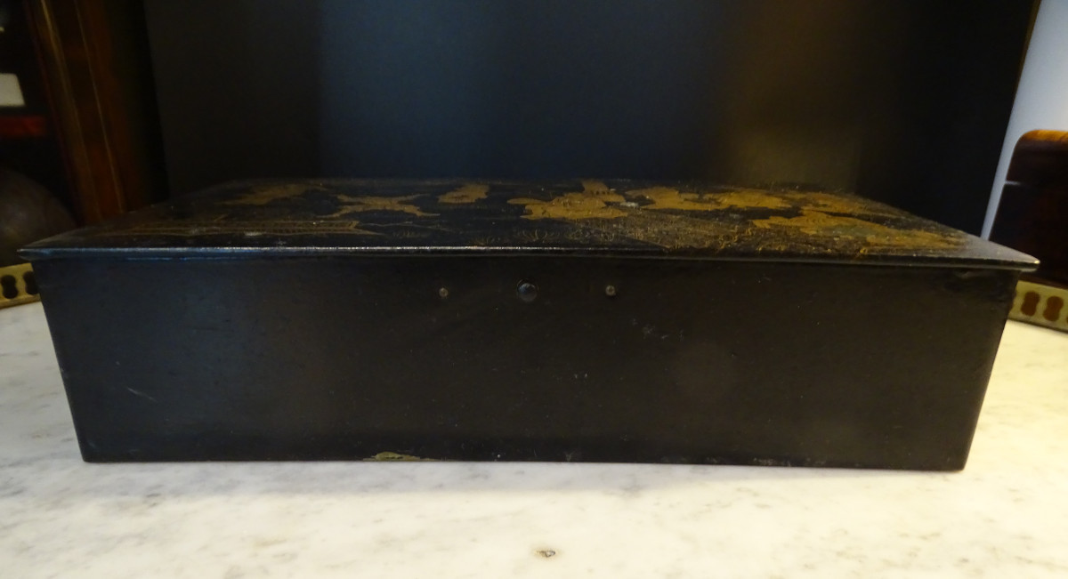 Boiled Cardboard Box Late 19th/1900-photo-2