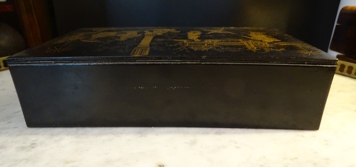 Boiled Cardboard Box Late 19th/1900-photo-1