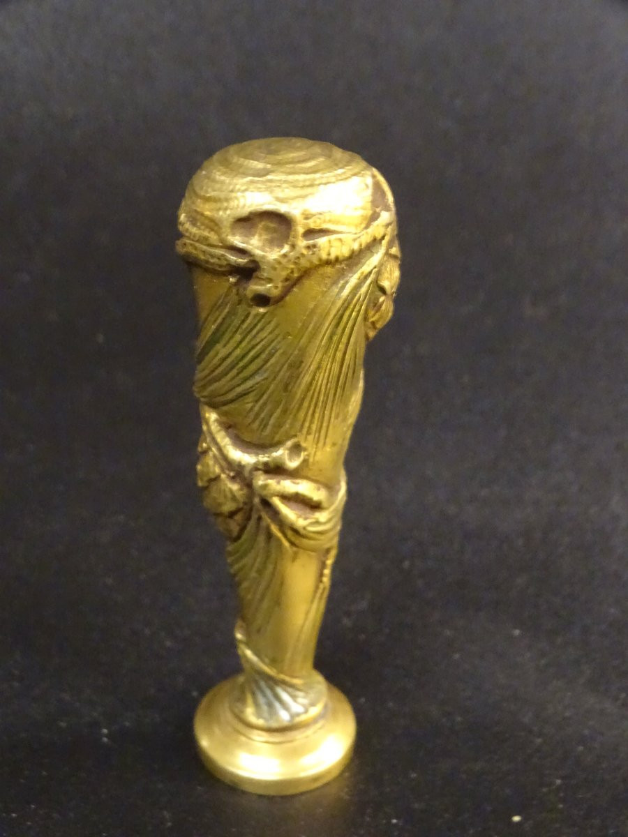 Albert Marionnet Bronze Seal 19th-photo-3