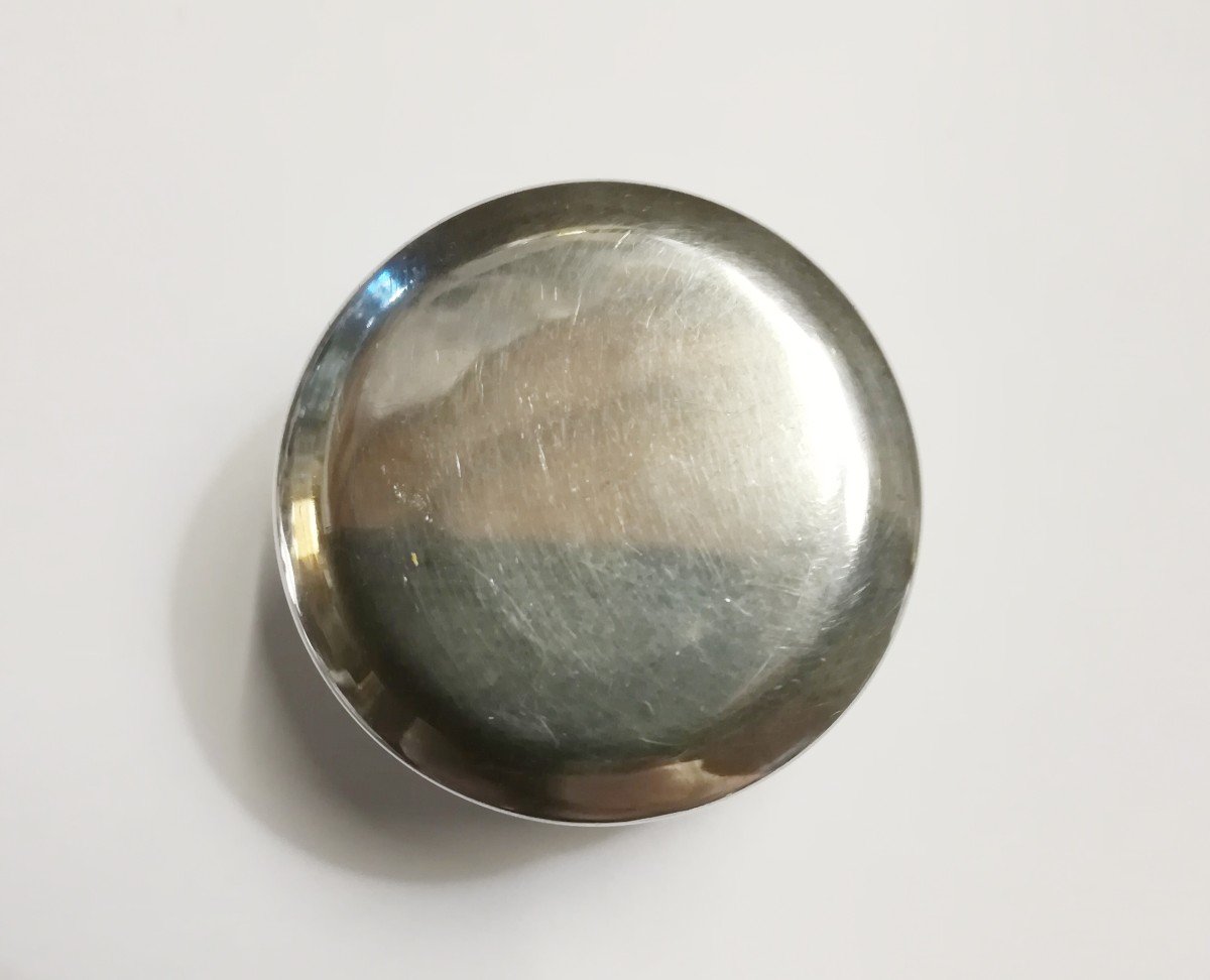 Small Pill Box In Silver 20th-photo-3