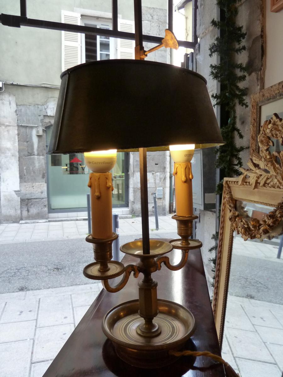 Bouillotte Lamp With Two Lights Late 19th-photo-3