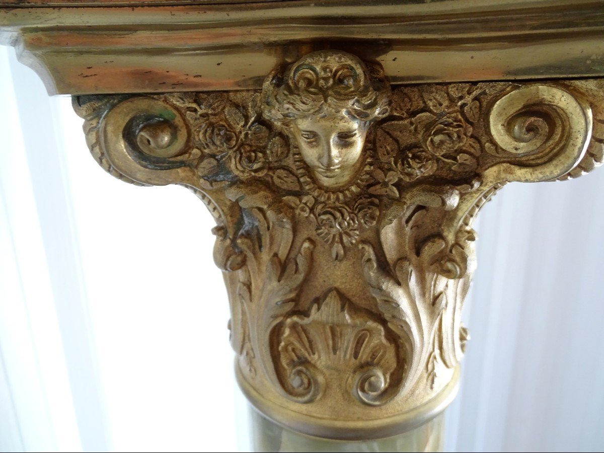 Column In Onyx And Gilt Bronze Napoleon III-photo-2