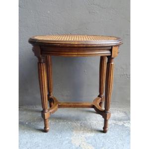 Cane Piano Stool In Beech 1920/1930