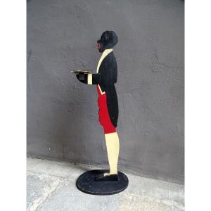 Wooden Butler Servant 1950s