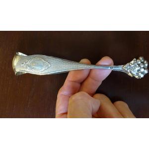 Sugar Tongs In  Silver Late 19th