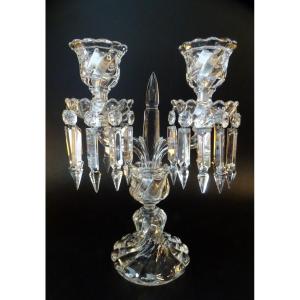 Baccarat Crystal Candelabra / Girandole 20th