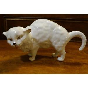 German Porcelain Cat 1900