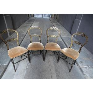 Ensemble De 4 Chaises Napoléon III