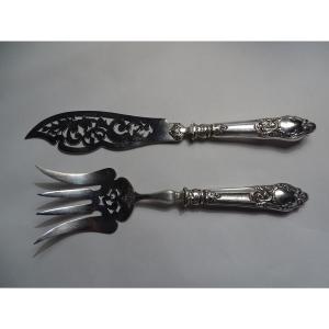 Silver Plated Fish Cutlery 1896