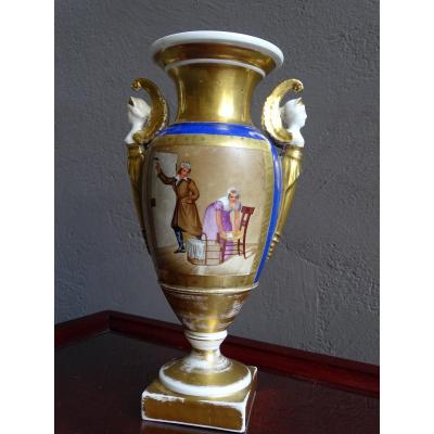 Porcelain Vase Old Paris 1st Empire