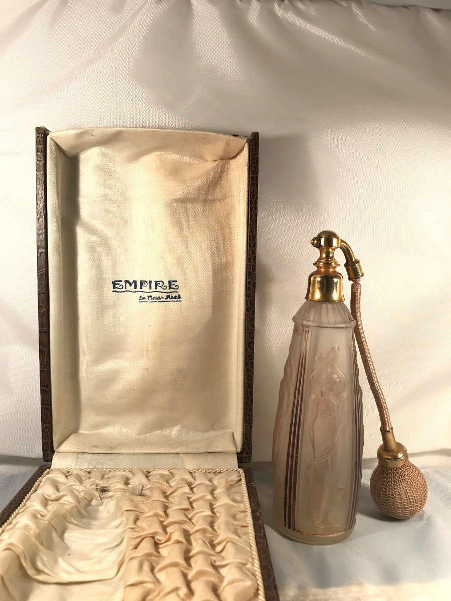 Rare flacon à parfum ou vaporisateur Art Déco : Empire de Mau-Riel-photo-2