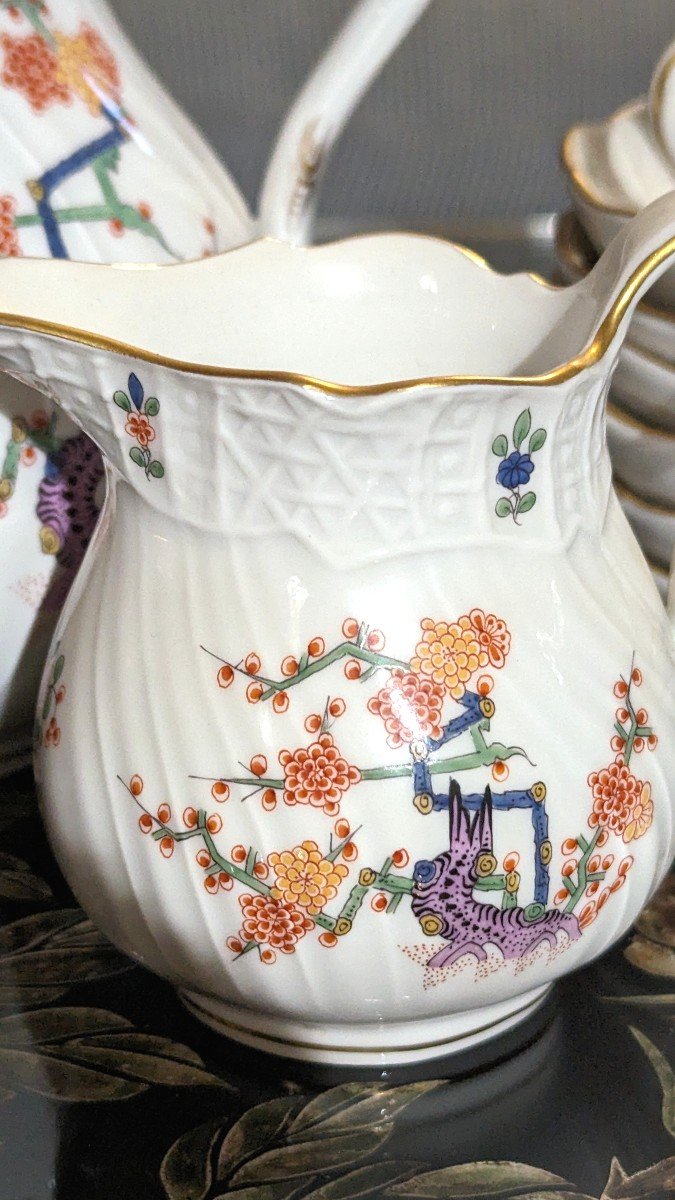 Meissen-décor Porcelain Coffee Service With Yellow Dragon-photo-1