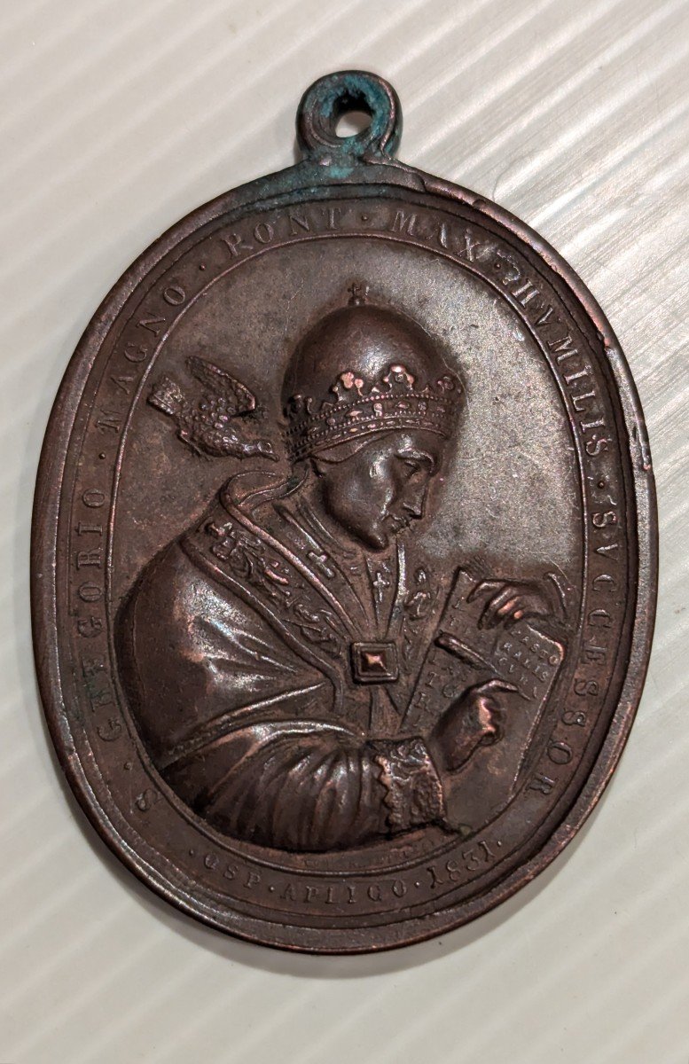 Large Medal, Saint Gregory The Great-1831-bronze