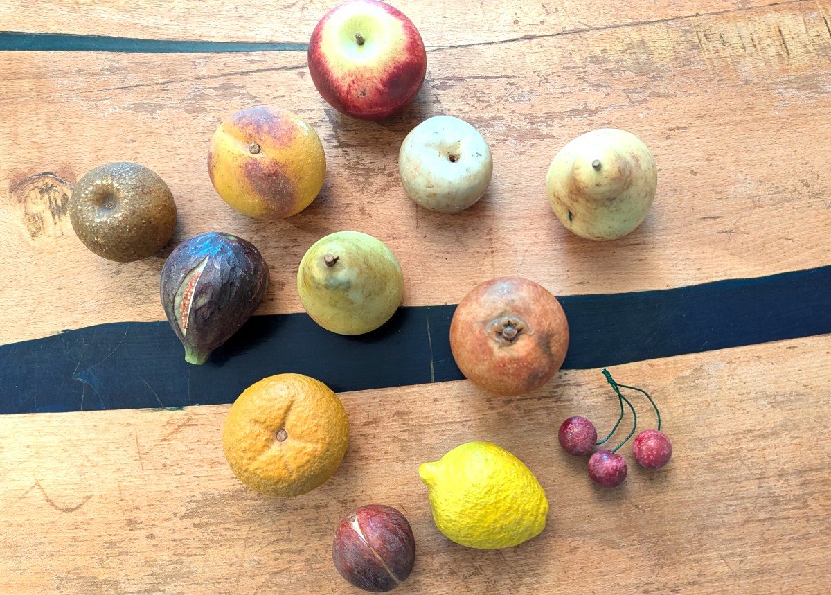 12 Old Fruits, In Alabaster-trompe l'Oeil-collection