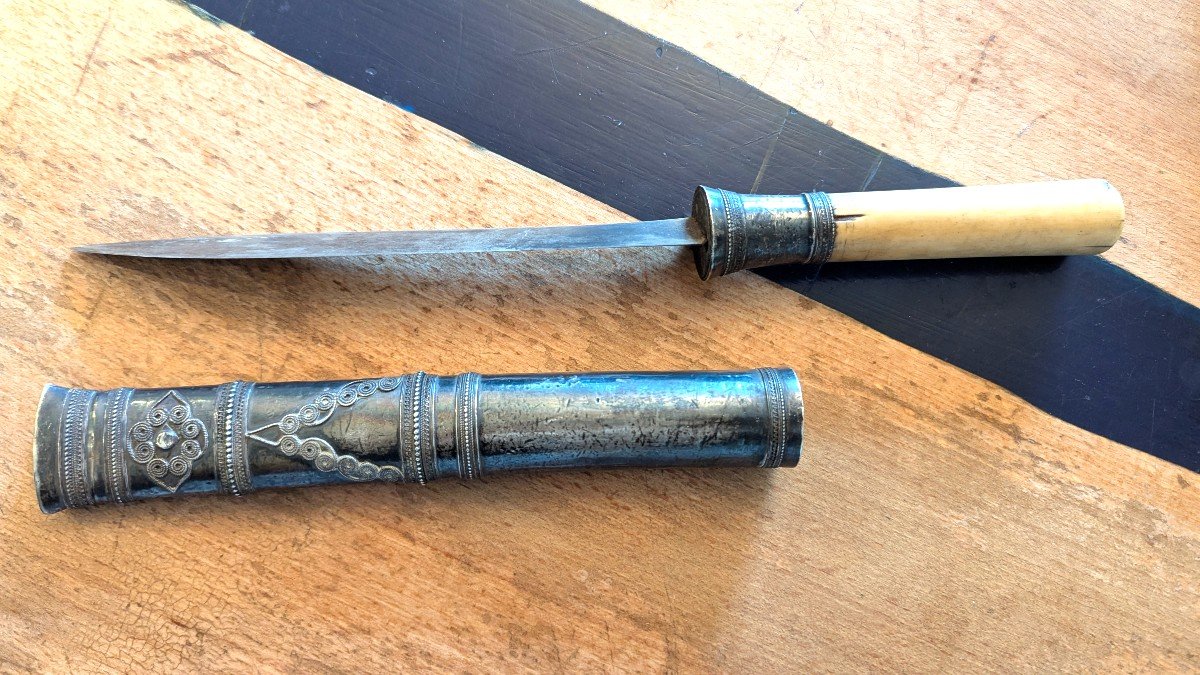 Dha-vietnam-silver And Ivory Type Knife