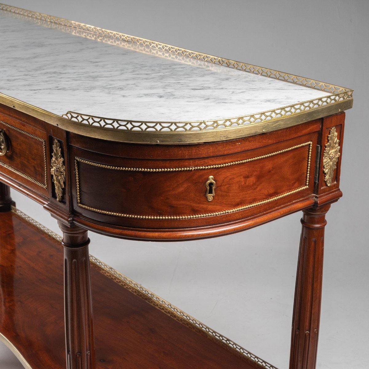 Mahogany Dessert Console Louis XVI Period-photo-3