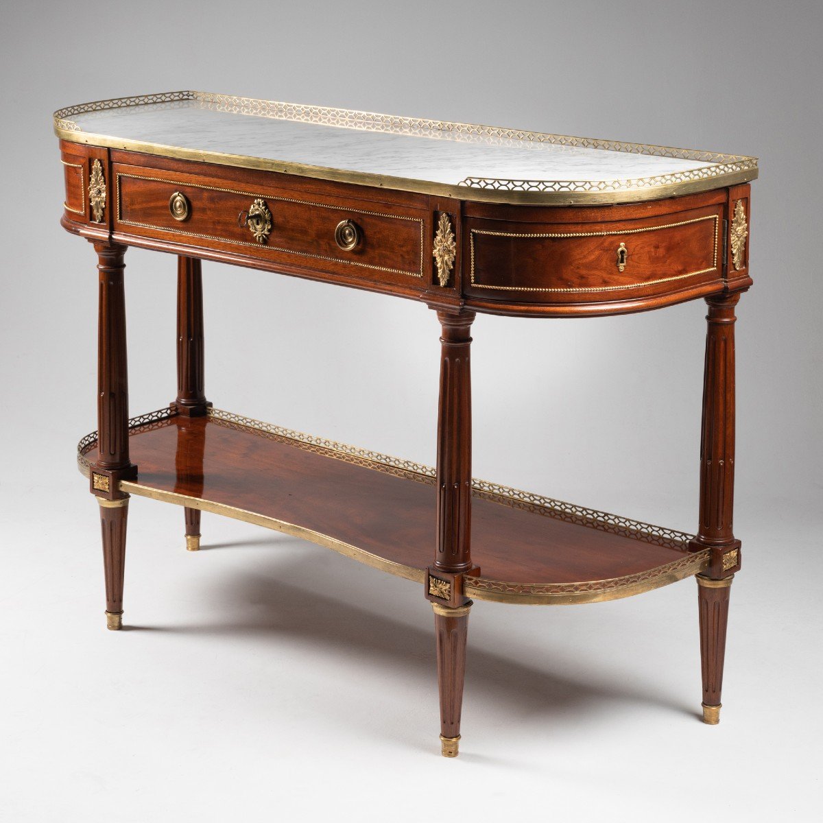 Mahogany Dessert Console Louis XVI Period-photo-4