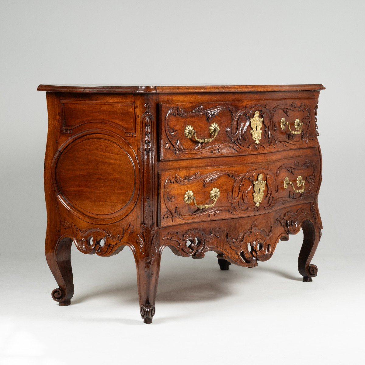 Provencal Chest Of Drawers In Walnut Eighteenth Century-photo-2