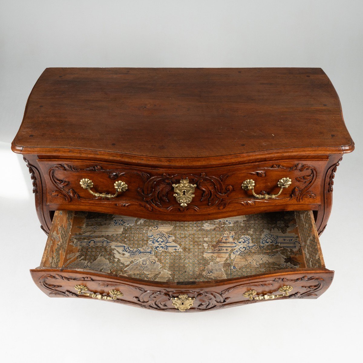 Provencal Chest Of Drawers In Walnut Eighteenth Century-photo-4