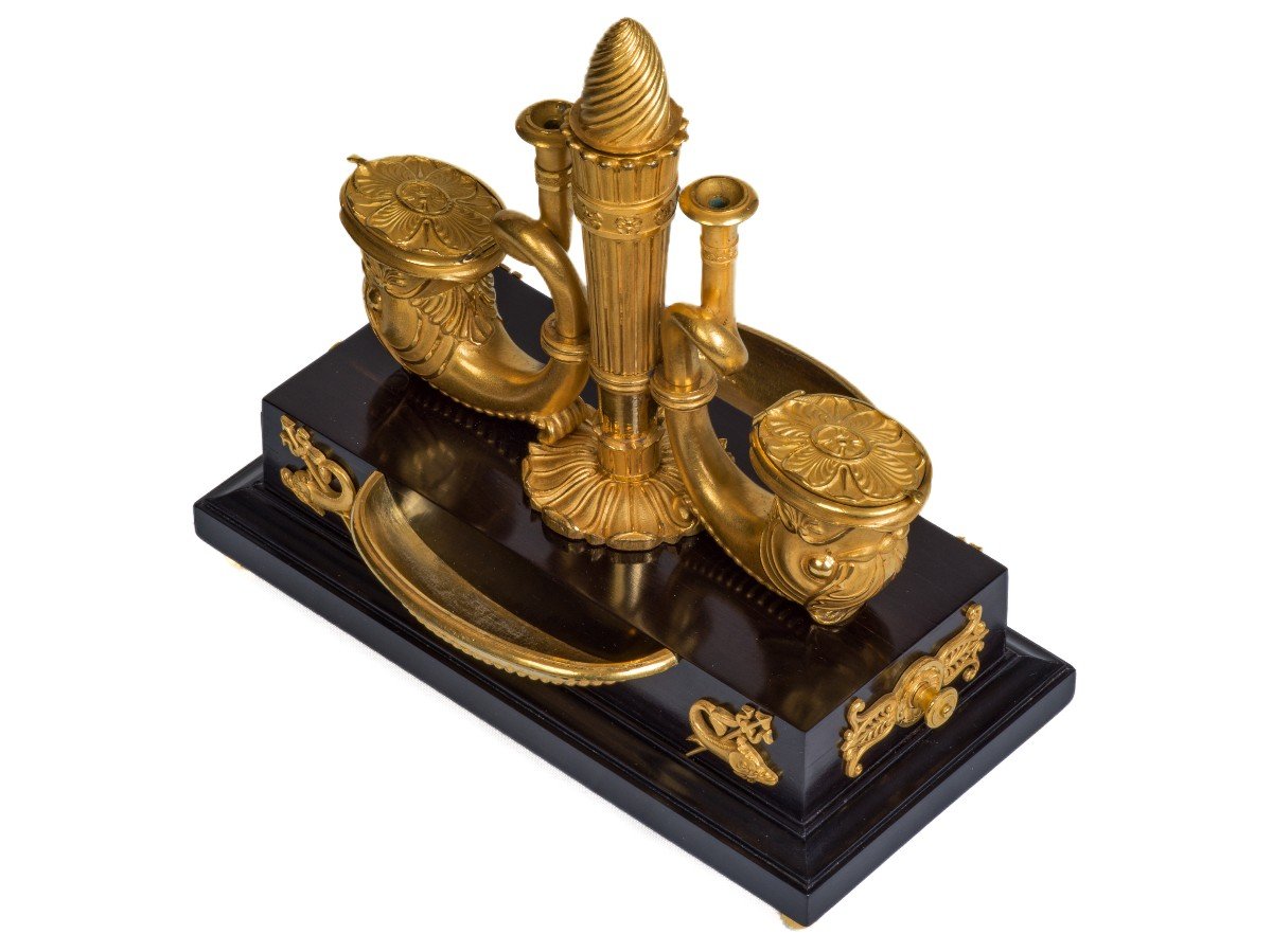 Double-sided Empire Era Inkwell-photo-7