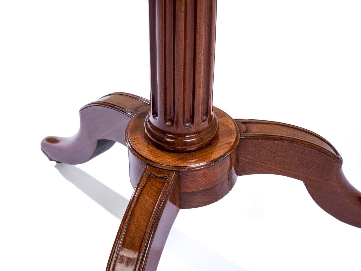 Louis XVI Period Mahogany Pedestal Table-photo-5