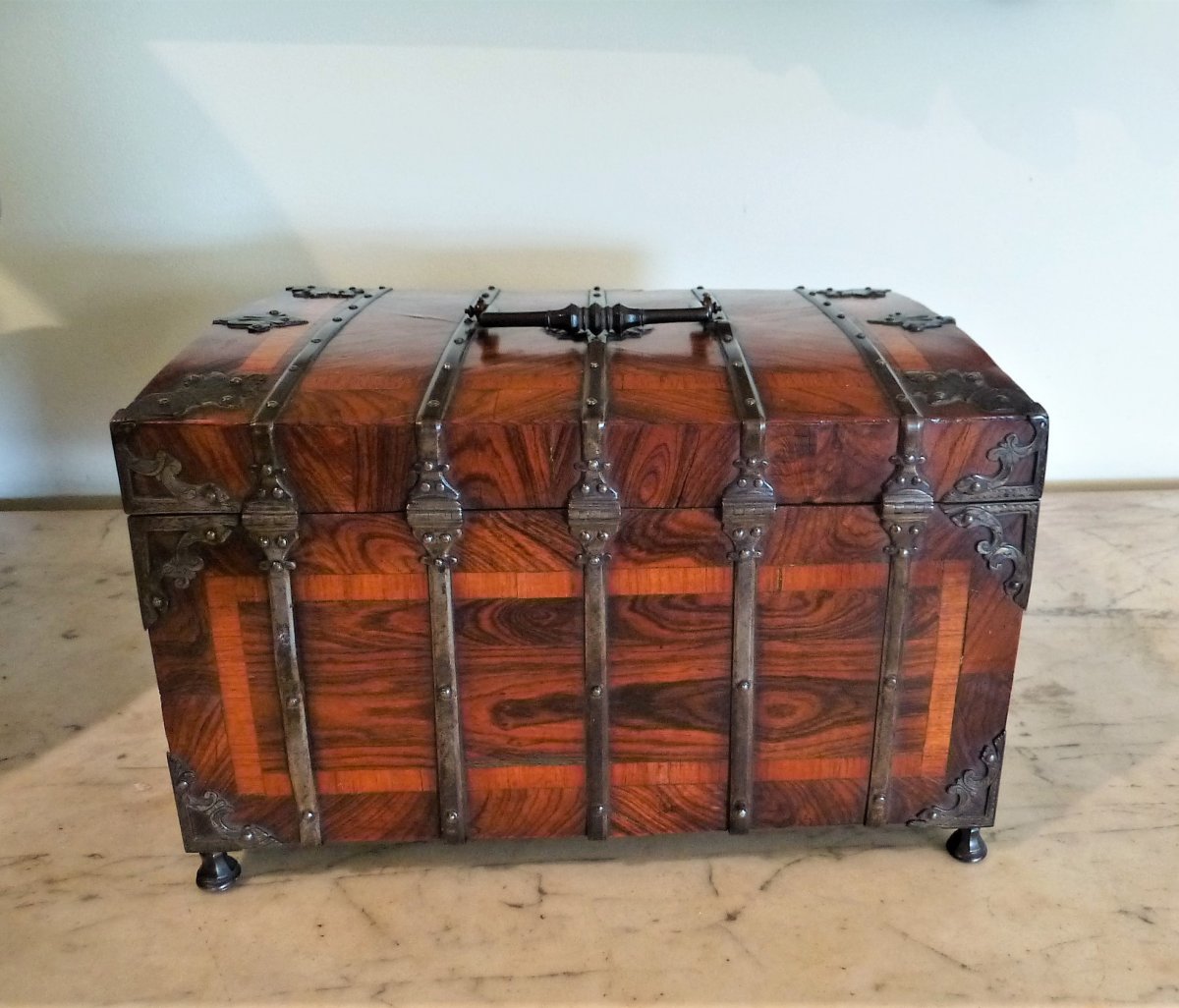 Regency Period Rosewood Veneer Box-photo-4