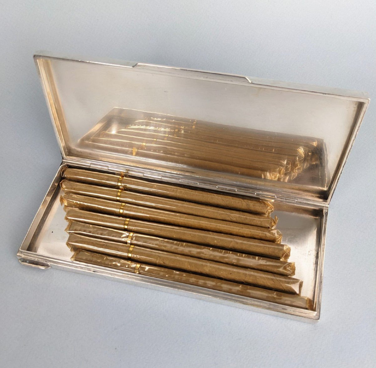 Long Sterling Silver Cigar Box -photo-2