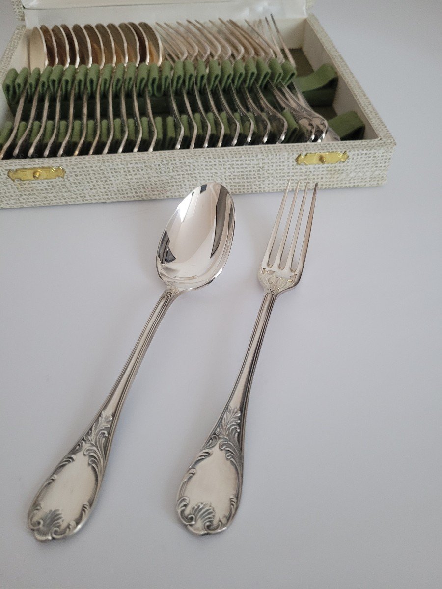 Christofle France Marly 24 Dessert Cutlery Set -photo-2