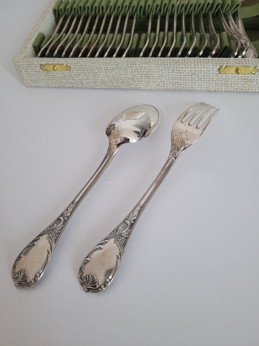 Christofle France Marly 24 Dessert Cutlery Set -photo-3